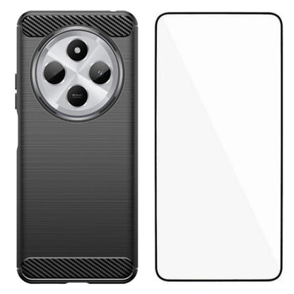 WANLONFENG Brushed Texture Shockproof TPU Phone Case with Screen Film, For Redmi Turbo 5 Max 5G, For Redmi Turbo 5 5G Global, For Redmi Note 15 5G Global 164mm, For Redmi K90 Pro Max / Poco F8 Ultra, For Redmi Note 15 4G Global 164mm                   ...