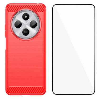WANLONFENG Brushed Texture Shockproof TPU Phone Case with Screen Film, For Redmi Turbo 5 Max 5G, For Redmi Turbo 5 5G Global, For Redmi Note 15 5G Global 164mm, For Redmi K90 Pro Max / Poco F8 Ultra, For Redmi Note 15 4G Global 164mm                   ...