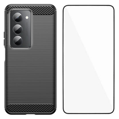 WANLONFENG Brushed Texture Shockproof TPU Phone Case with Screen Film, For Redmi Turbo 5 Max 5G, For Redmi Turbo 5 5G Global, For Redmi Note 15 5G Global 164mm, For Redmi K90 Pro Max / Poco F8 Ultra, For Redmi Note 15 4G Global 164mm                   ...