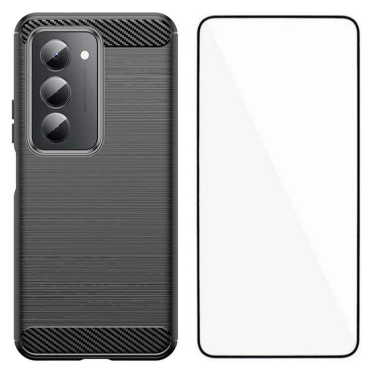 WANLONFENG Brushed Texture Shockproof TPU Phone Case with Screen Film, For Redmi Turbo 5 Max 5G, For Redmi Turbo 5 5G Global, For Redmi Note 15 5G Global 164mm, For Redmi K90 Pro Max / Poco F8 Ultra, For Redmi Note 15 4G Global 164mm                   ...