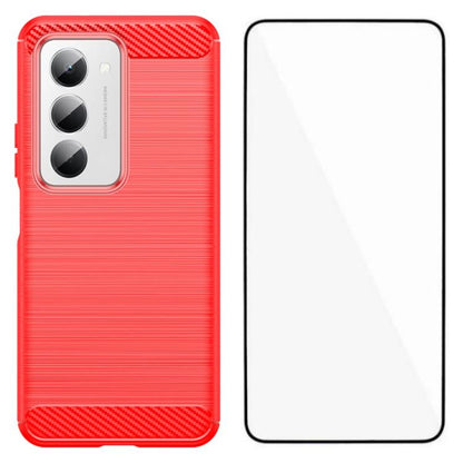 WANLONFENG Brushed Texture Shockproof TPU Phone Case with Screen Film, For Redmi Turbo 5 Max 5G, For Redmi Turbo 5 5G Global, For Redmi Note 15 5G Global 164mm, For Redmi K90 Pro Max / Poco F8 Ultra, For Redmi Note 15 4G Global 164mm                   ...