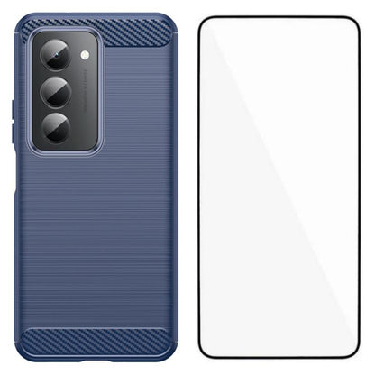 WANLONFENG Brushed Texture Shockproof TPU Phone Case with Screen Film, For Redmi Turbo 5 Max 5G, For Redmi Turbo 5 5G Global, For Redmi Note 15 5G Global 164mm, For Redmi K90 Pro Max / Poco F8 Ultra, For Redmi Note 15 4G Global 164mm                   ...