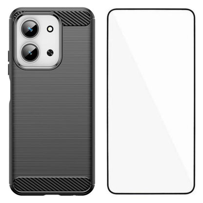 WANLONFENG Brushed Texture Shockproof TPU Phone Case with Screen Film, For Redmi Turbo 5 Max 5G, For Redmi Turbo 5 5G Global, For Redmi Note 15 5G Global 164mm, For Redmi K90 Pro Max / Poco F8 Ultra, For Redmi Note 15 4G Global 164mm                   ...