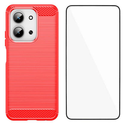 WANLONFENG Brushed Texture Shockproof TPU Phone Case with Screen Film, For Redmi Turbo 5 Max 5G, For Redmi Turbo 5 5G Global, For Redmi Note 15 5G Global 164mm, For Redmi K90 Pro Max / Poco F8 Ultra, For Redmi Note 15 4G Global 164mm                   ...