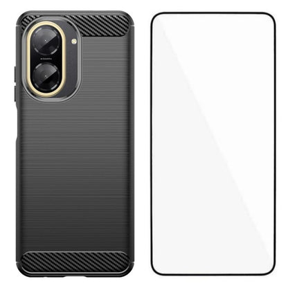 WANLONFENG Brushed Texture Shockproof TPU Phone Case with Screen Film, For Redmi Turbo 5 Max 5G, For Redmi Turbo 5 5G Global, For Redmi Note 15 5G Global 164mm, For Redmi K90 Pro Max / Poco F8 Ultra, For Redmi Note 15 4G Global 164mm                   ...