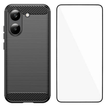 WANLONFENG Brushed Texture Shockproof TPU Phone Case with Screen Film, For Redmi Turbo 5 Max 5G, For Redmi Turbo 5 5G Global, For Redmi Note 15 5G Global 164mm, For Redmi K90 Pro Max / Poco F8 Ultra, For Redmi Note 15 4G Global 164mm                   ...