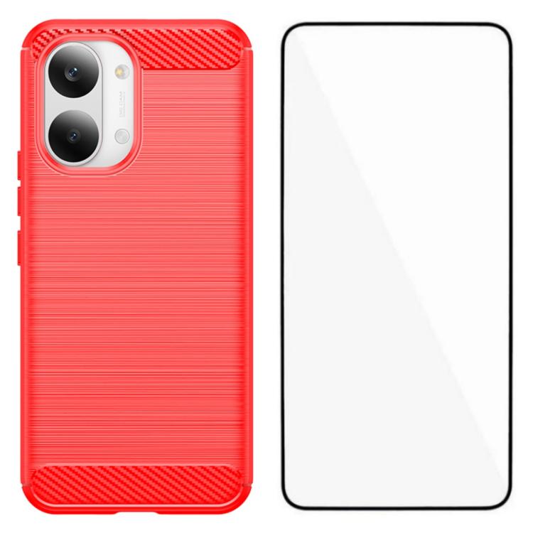 WANLONFENG Brushed Texture Shockproof TPU Phone Case with Screen Film, For Redmi Turbo 5 Max 5G, For Redmi Turbo 5 5G Global, For Redmi Note 15 5G Global 164mm, For Redmi K90 Pro Max / Poco F8 Ultra, For Redmi Note 15 4G Global 164mm                   ...