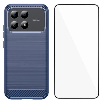 WANLONFENG Brushed Texture Shockproof TPU Phone Case with Screen Film, For Redmi Turbo 5 Max 5G, For Redmi Turbo 5 5G Global, For Redmi Note 15 5G Global 164mm, For Redmi K90 Pro Max / Poco F8 Ultra, For Redmi Note 15 4G Global 164mm                   ...
