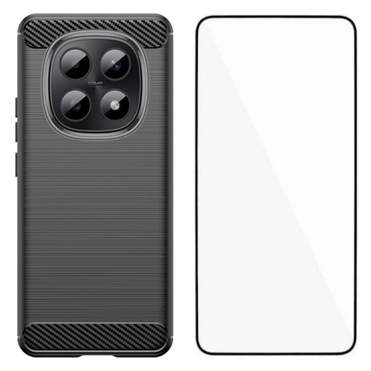 WANLONFENG Brushed Texture Shockproof TPU Phone Case with Screen Film, For Redmi Turbo 5 Max 5G, For Redmi Turbo 5 5G Global, For Redmi Note 15 5G Global 164mm, For Redmi K90 Pro Max / Poco F8 Ultra, For Redmi Note 15 4G Global 164mm                   ...