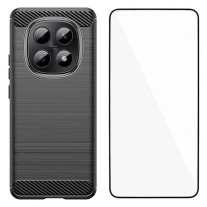 WANLONFENG Brushed Texture Shockproof TPU Phone Case with Screen Film, For Redmi Turbo 5 Max 5G, For Redmi Turbo 5 5G Global, For Redmi Note 15 5G Global 164mm, For Redmi K90 Pro Max / Poco F8 Ultra, For Redmi Note 15 4G Global 164mm                   ...