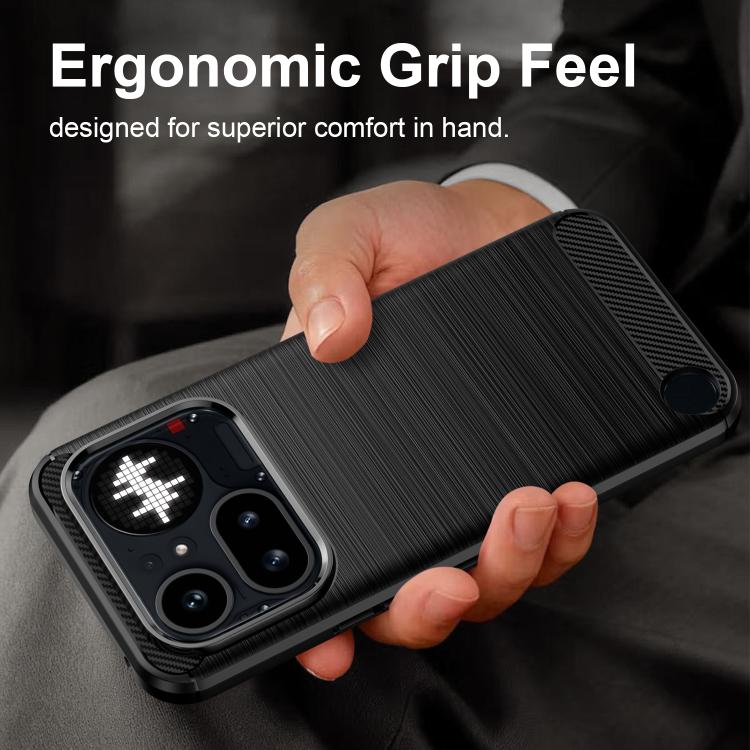 WANLONFENG Brushed Texture Shockproof TPU Phone Case with Screen Film, For Nothing Phone 4a Pro, For Nothing Phone 4a, For Nothing Phone 3, For Nothing CMF Phone 2 Pro, For Nothing Phone 3a, For Nothing Phone 3a Pro, For Nothing Phone 2a