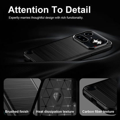 WANLONFENG Brushed Texture Shockproof TPU Phone Case with Screen Film, For Nothing Phone 4a Pro, For Nothing Phone 4a, For Nothing Phone 3, For Nothing CMF Phone 2 Pro, For Nothing Phone 3a, For Nothing Phone 3a Pro, For Nothing Phone 2a