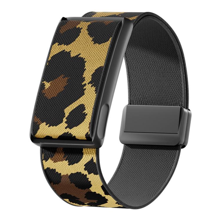 Magnetic Clasp Stretch Nylon Woven Watch Band with Metal Frame, For Amazfit Helio Strap