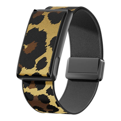 Magnetic Clasp Stretch Nylon Woven Watch Band with Metal Frame, For Amazfit Helio Strap