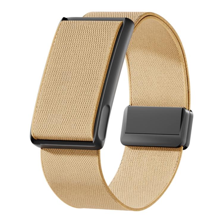 Magnetic Clasp Stretch Nylon Woven Watch Band with Metal Frame, For Amazfit Helio Strap