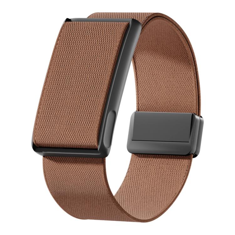 Magnetic Clasp Stretch Nylon Woven Watch Band with Metal Frame, For Amazfit Helio Strap