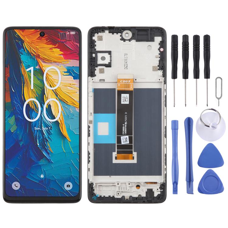 Original LCD Screen Digitizer Full Assembly with Frame, For TCL 50 XL NxtPaper Matte Version, For TCL 50 XL, For TCL 50 XE