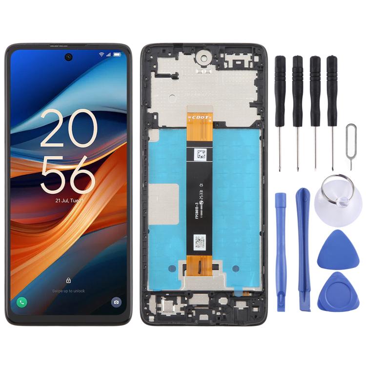 Original LCD Screen Digitizer Full Assembly with Frame, For TCL 50 XL NxtPaper Matte Version, For TCL 50 XL, For TCL 50 XE