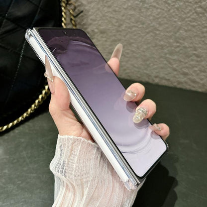 Gilded Shell Pattern Axial Magnetic Phone Case with 360 Holder, For OPPO Find N6 5G