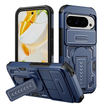 Slid Camera Shield Invisible Holder PC Hybrid TPU Phone Case, For Google Pixel 10 Pro XL, For Google Pixel 10 / 10 Pro / 9 / 9 Pro