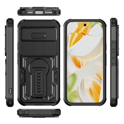 Slid Camera Shield Invisible Holder PC Hybrid TPU Phone Case, For Google Pixel 10 Pro XL, For Google Pixel 10 / 10 Pro / 9 / 9 Pro