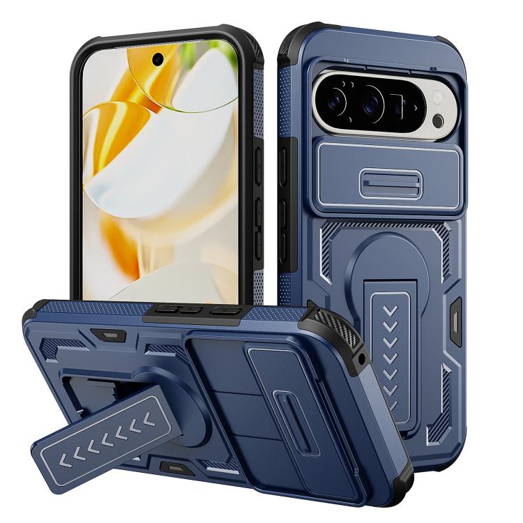 Slid Camera Shield Invisible Holder PC Hybrid TPU Phone Case, For Google Pixel 10 Pro XL, For Google Pixel 10 / 10 Pro / 9 / 9 Pro
