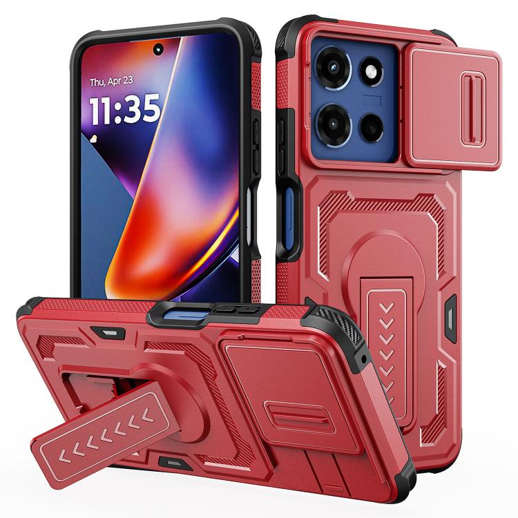 Slid Camera Shield Invisible Holder PC Hybrid TPU Phone Case, For Motorola Moto G Power 2025 / 2026, For Motorola Edge 5G 2025 / Edge 60 Pro, For Motorola Moto G Stylus 5G 2025, For Motorola Moto G 2025