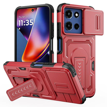 Slid Camera Shield Invisible Holder PC Hybrid TPU Phone Case, For Motorola Moto G Power 2025 / 2026, For Motorola Edge 5G 2025 / Edge 60 Pro, For Motorola Moto G Stylus 5G 2025, For Motorola Moto G 2025