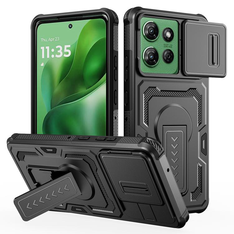 Slid Camera Shield Invisible Holder PC Hybrid TPU Phone Case, For Motorola Moto G Power 2025 / 2026, For Motorola Edge 5G 2025 / Edge 60 Pro, For Motorola Moto G Stylus 5G 2025, For Motorola Moto G 2025