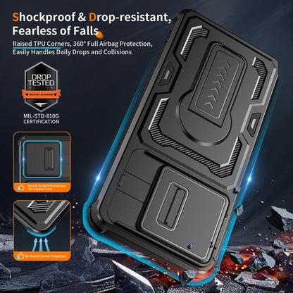 Slid Camera Shield Invisible Holder PC Hybrid TPU Phone Case, For Motorola Moto G Power 2025 / 2026, For Motorola Edge 5G 2025 / Edge 60 Pro, For Motorola Moto G Stylus 5G 2025, For Motorola Moto G 2025