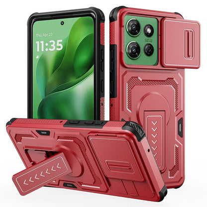 Slid Camera Shield Invisible Holder PC Hybrid TPU Phone Case, For Motorola Moto G Power 2025 / 2026, For Motorola Edge 5G 2025 / Edge 60 Pro, For Motorola Moto G Stylus 5G 2025, For Motorola Moto G 2025