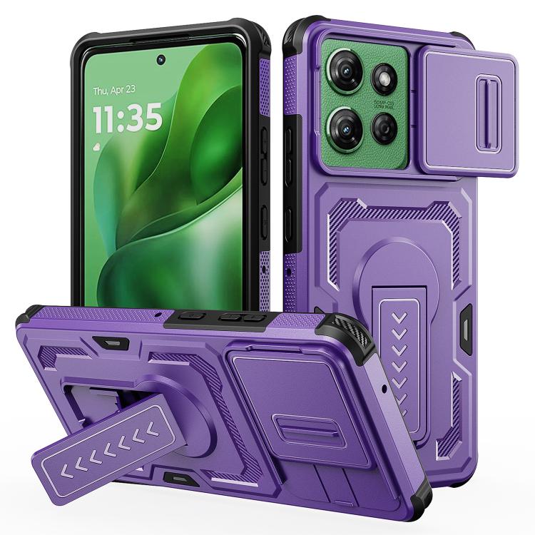 Slid Camera Shield Invisible Holder PC Hybrid TPU Phone Case, For Motorola Moto G Power 2025 / 2026, For Motorola Edge 5G 2025 / Edge 60 Pro, For Motorola Moto G Stylus 5G 2025, For Motorola Moto G 2025