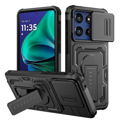 Slid Camera Shield Invisible Holder PC Hybrid TPU Phone Case, For Motorola Moto G Power 2025 / 2026, For Motorola Edge 5G 2025 / Edge 60 Pro, For Motorola Moto G Stylus 5G 2025, For Motorola Moto G 2025