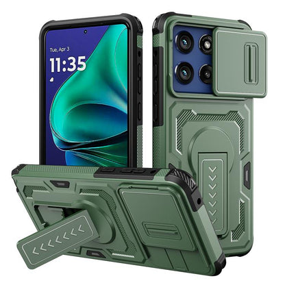 Slid Camera Shield Invisible Holder PC Hybrid TPU Phone Case, For Motorola Moto G Power 2025 / 2026, For Motorola Edge 5G 2025 / Edge 60 Pro, For Motorola Moto G Stylus 5G 2025, For Motorola Moto G 2025