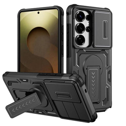 Slid Camera Shield Invisible Holder PC Hybrid TPU Phone Case, For Galaxy S26 Ultra 5G, For Galaxy S26 5G, For Galaxy S25 5G / S24 5G, For Galaxy S25 Ultra 5G