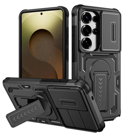 Slid Camera Shield Invisible Holder PC Hybrid TPU Phone Case, For Galaxy S26 Ultra 5G, For Galaxy S26 5G, For Galaxy S25 5G / S24 5G, For Galaxy S25 Ultra 5G