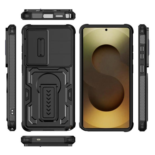 Slid Camera Shield Invisible Holder PC Hybrid TPU Phone Case, For Galaxy S26 Ultra 5G, For Galaxy S26 5G, For Galaxy S25 5G / S24 5G, For Galaxy S25 Ultra 5G