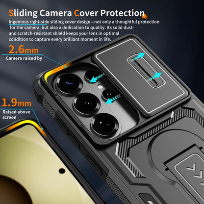Slid Camera Shield Invisible Holder PC Hybrid TPU Phone Case, For Galaxy S26 Ultra 5G, For Galaxy S26 5G, For Galaxy S25 5G / S24 5G, For Galaxy S25 Ultra 5G