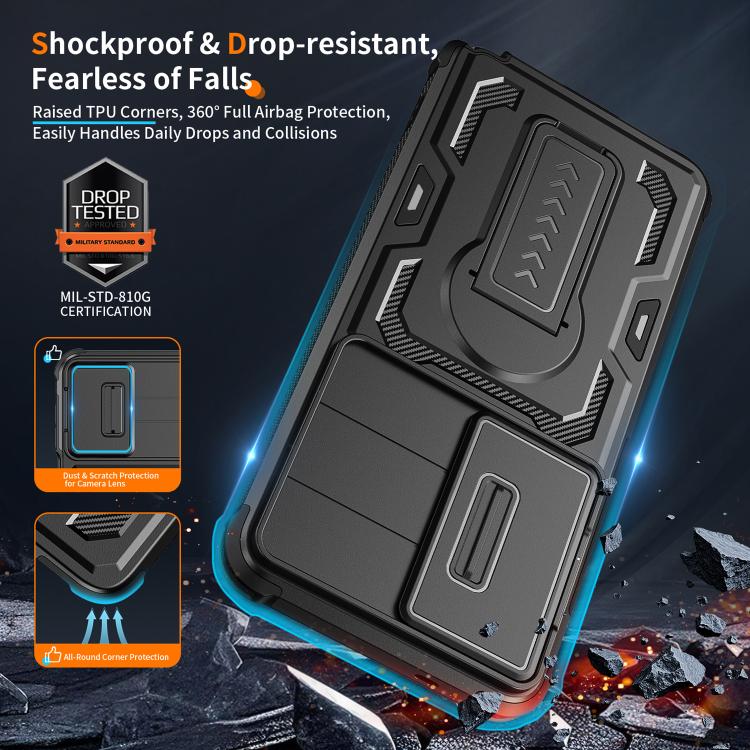 Slid Camera Shield Invisible Holder PC Hybrid TPU Phone Case, For Galaxy S26 Ultra 5G, For Galaxy S26 5G, For Galaxy S25 5G / S24 5G, For Galaxy S25 Ultra 5G