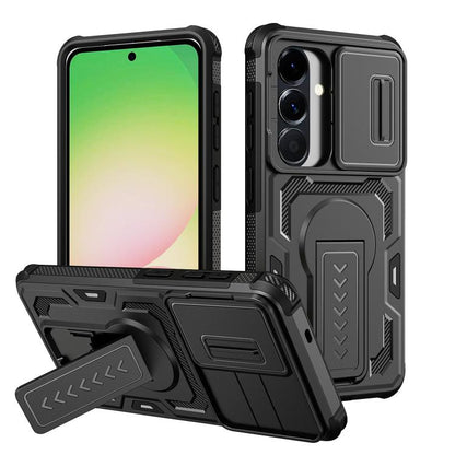 Slid Camera Shield Invisible Holder PC Hybrid TPU Phone Case, For Galaxy S26 Ultra 5G, For Galaxy S26 5G, For Galaxy S25 5G / S24 5G, For Galaxy S25 Ultra 5G