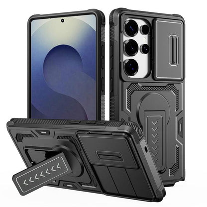 Slid Camera Shield Invisible Holder PC Hybrid TPU Phone Case, For Galaxy S26 Ultra 5G, For Galaxy S26 5G, For Galaxy S25 5G / S24 5G, For Galaxy S25 Ultra 5G