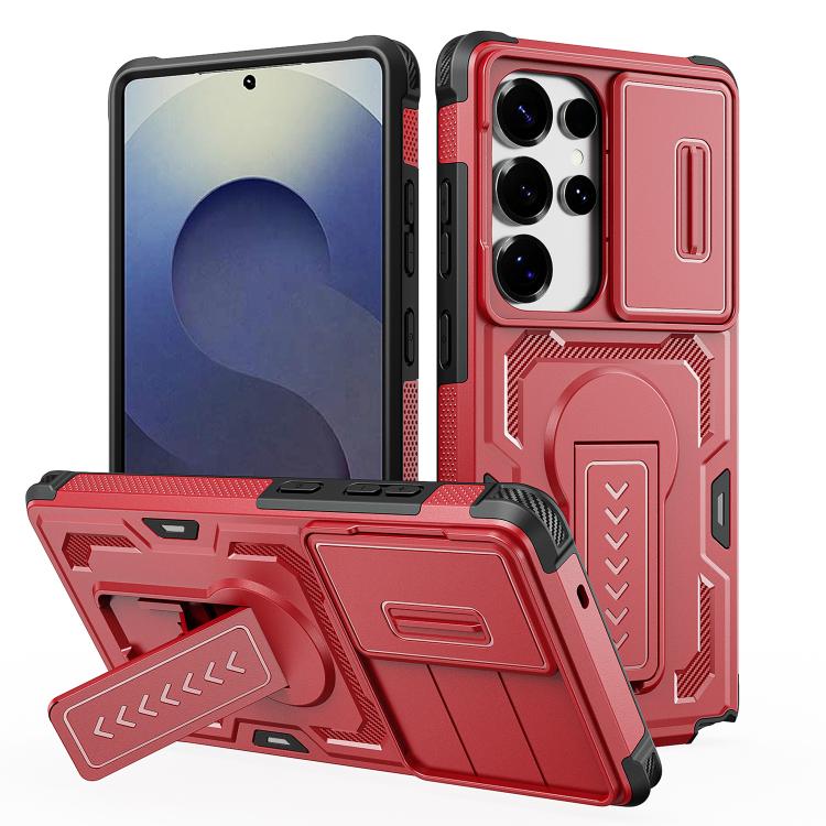 Slid Camera Shield Invisible Holder PC Hybrid TPU Phone Case, For Galaxy S26 Ultra 5G, For Galaxy S26 5G, For Galaxy S25 5G / S24 5G, For Galaxy S25 Ultra 5G