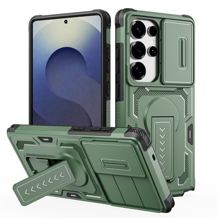 Slid Camera Shield Invisible Holder PC Hybrid TPU Phone Case, For Galaxy S26 Ultra 5G, For Galaxy S26 5G, For Galaxy S25 5G / S24 5G, For Galaxy S25 Ultra 5G