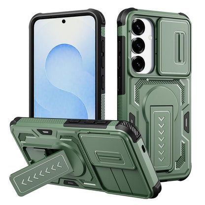 Slid Camera Shield Invisible Holder PC Hybrid TPU Phone Case, For Galaxy S26 Ultra 5G, For Galaxy S26 5G, For Galaxy S25 5G / S24 5G, For Galaxy S25 Ultra 5G