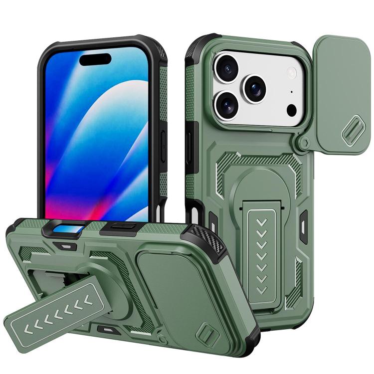 Slid Camera Shield Invisible Holder PC Hybrid TPU Phone Case, For iPhone 18, For iPhone 18 Pro, For iPhone 18 Pro Max, For iPhone 17e / 16e, For iPhone 17 Pro Max, For iPhone 17 Pro, For iPhone 17, For iPhone Air, For iPhone 16 Pro Max, For iPhone 16 Pro