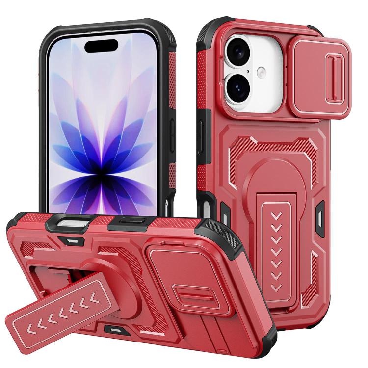Slid Camera Shield Invisible Holder PC Hybrid TPU Phone Case, For iPhone 18, For iPhone 18 Pro, For iPhone 18 Pro Max, For iPhone 17e / 16e, For iPhone 17 Pro Max, For iPhone 17 Pro, For iPhone 17, For iPhone Air, For iPhone 16 Pro Max, For iPhone 16 Pro