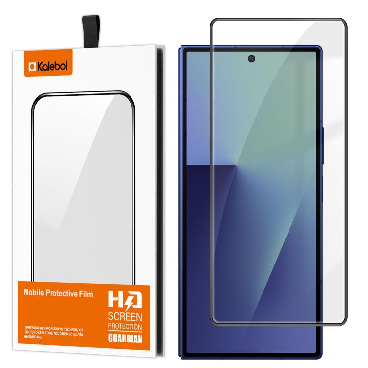Kalebol High-Aluminum Screen-Printed Full-Coverage Anti-Fingerprint Black-Bordered HD Tempered Glass Film, For Galaxy Z Fold8 Ultra 5G Outer Screen