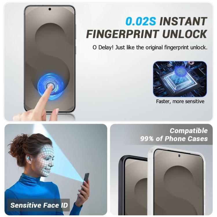 Kalebol High-Aluminum Screen-Printed Full-Coverage Anti-Fingerprint Black-Bordered HD Tempered Glass Film, For Galaxy Z Fold8 Ultra 5G Outer Screen
