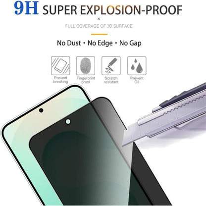 10pcs Kalebol High-Aluminum Screen-Printed Full-Coverage Black-Border Privacy Tempered Glass Film, For Galaxy Z Fold8 Ultra 5G Outer Screen