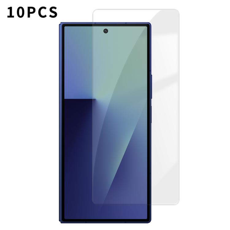 Kalebol 10pcs High-Aluminum Semi-Screen Anti-Fingerprint HD Tempered Glass Film, For Galaxy Z Fold8 Ultra 5G Outer Screen